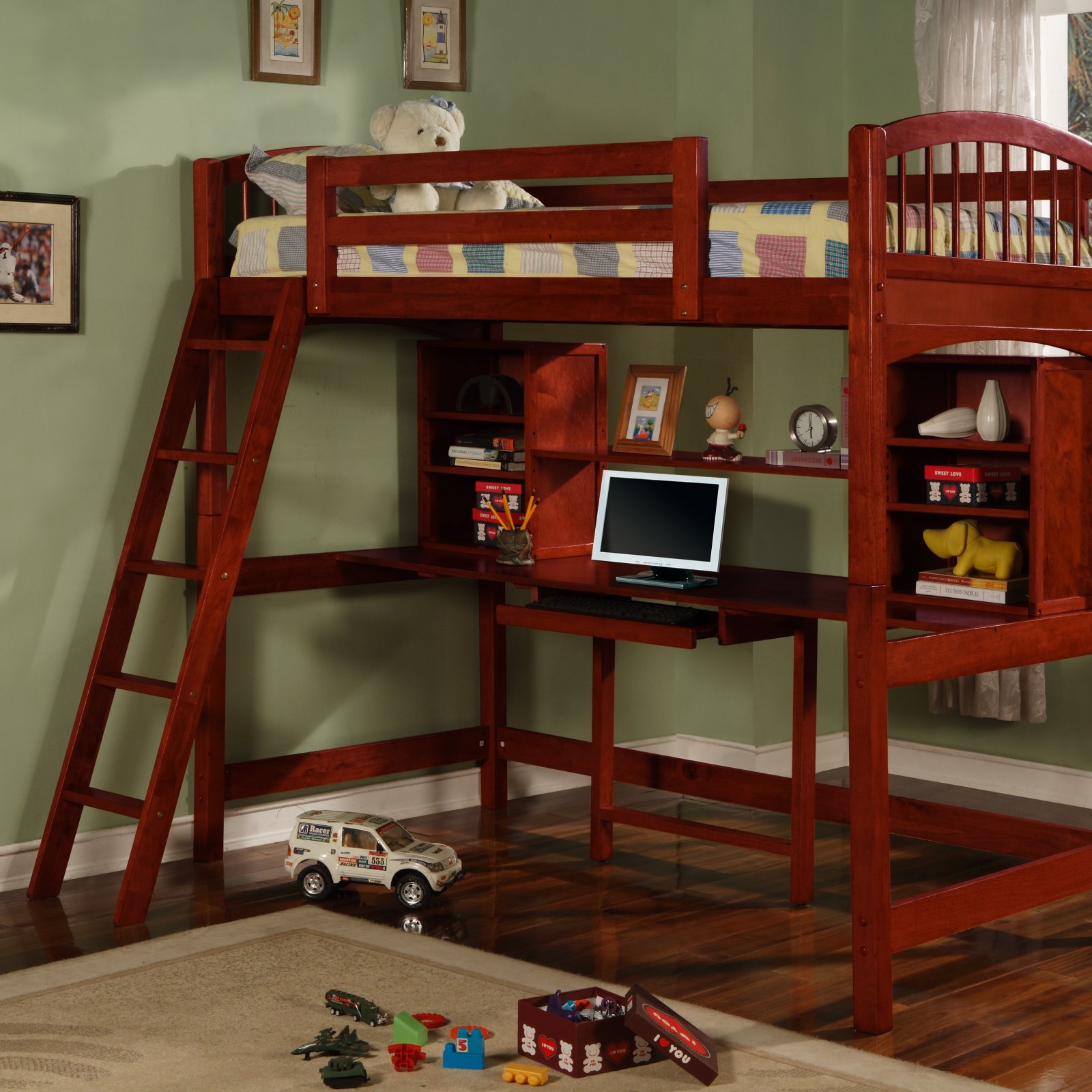Bunk Bed with Desk