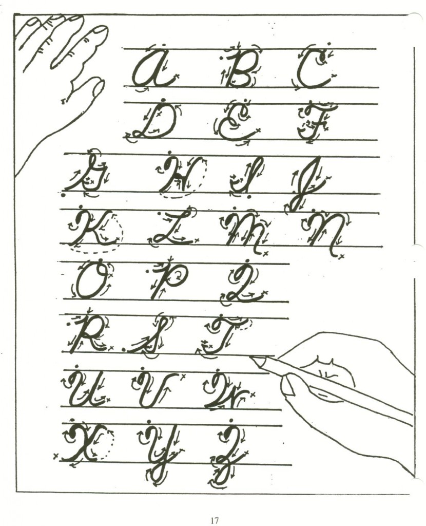 141handwriting 830x1024 8301024 Alfabeto cursiva Práctica de