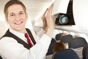 Passenger Knows Deep Down that Bag Won’t Fit in Overhead Compartment