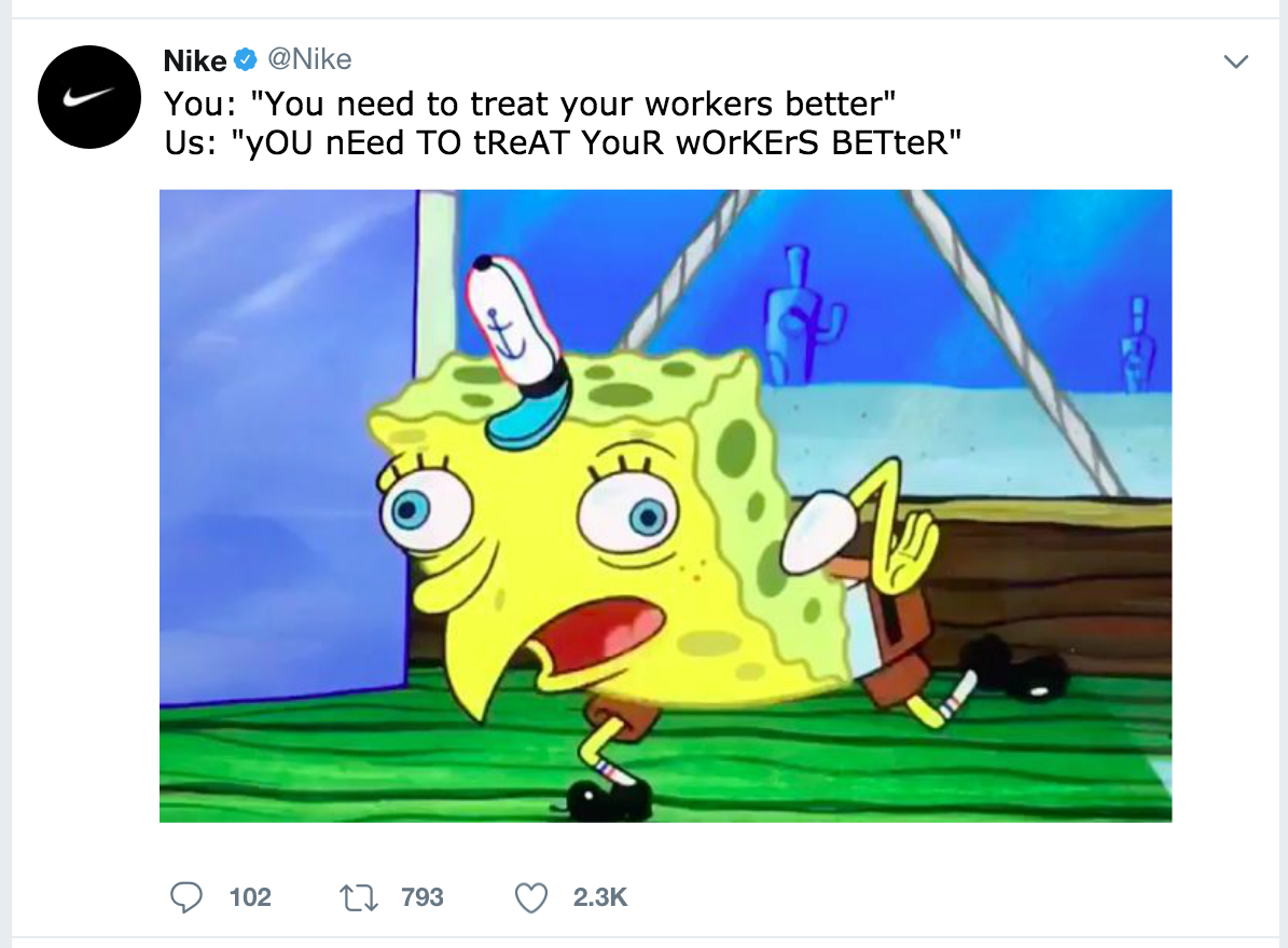 Wow! Nike's Social Media Account Totally Meme'd the SHIT ...